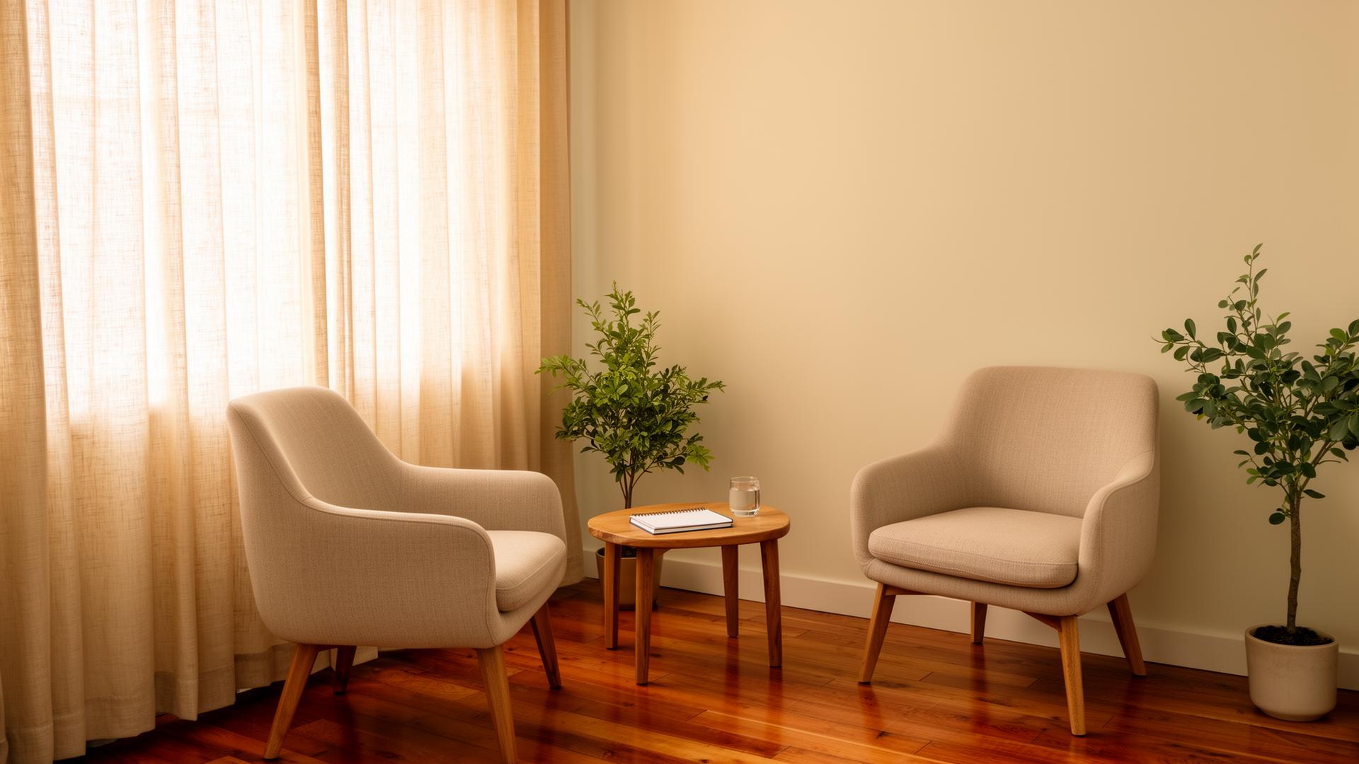 A frosted glass vessel of clear water in soft morning light on cream linen.